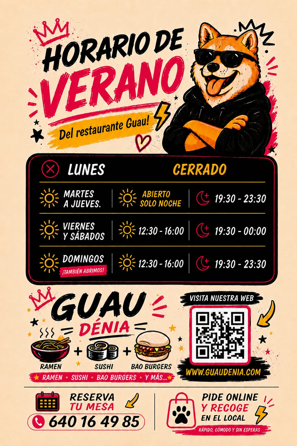 Horario Guau Dénia